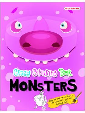 Little Scholarz Crazy Colouring Book Monsters